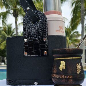 Yerba Mate Basket - Snake Black